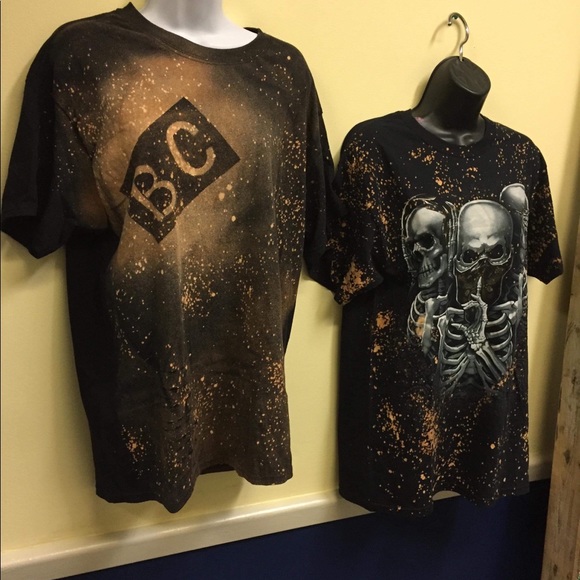 Custom bleached T-shirt - Picture 2 of 2
